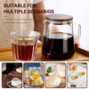 Glass Coffee Server, 500ml / 16.9oz Clear Coffee Carafe with