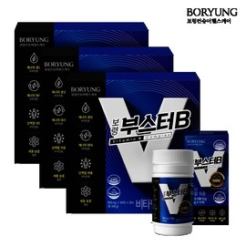 Boryung Booster B High-Dose Vitamin Vitamin B Pantothenic Acid Gift Set (12-Month Supply) Up to 5000% of the Daily Intake High-Dose Vitamin B / 보령 부스터B 고함량비타민 비타민B 판토텐산 선물세트 12개월분 1일 섭취량 기준 최대5000% 고함량 비타민B