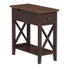 ChooChoo Rustic End Table with Drawer, Accent Small Side Table