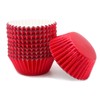 Mombake Standard Red Foil Cupcake Cases Muffin Baking Cups for