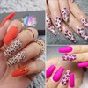 MOLILON Leopard Print Nail Foil Holographic Nail Foils Transfer Foil