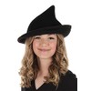 elope Modern Black Witch Hat, black