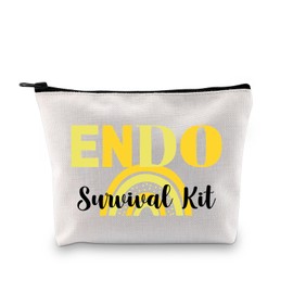 PYOUL Endometriosis Gift ENDO Survival Kit Makeup Bag Endometriosis Warrior Cosmetic Bag Chronic Illness Gift (ENDO Survival K B)