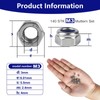 M3 Nylock Nuts, Nylon Insert Lock Nuts, A2 V2A Stainless