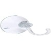 Merriway BH04115 (6 Pcs) Clear Plastic Suction Hook with Plastic
