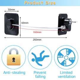 Niviy Drawers Child Lock Fridge Lock without Drilling, Pack of 4 Black with Key Cupboard Child Lock for Washing Machine, Wardrobe, Fridge, Window, Protects Children and Pets