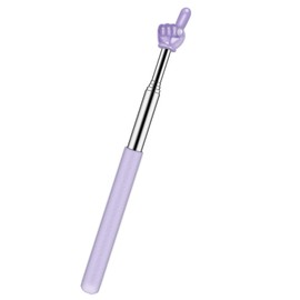 Retractable Teacher Pointer for Classroom Kids Reading, Dumero Extendable Finger Pointer Stick, School Collapsible Telescoping Long Hand Pointing Stick, Classroom Must Have Supplies Essentials, Purple