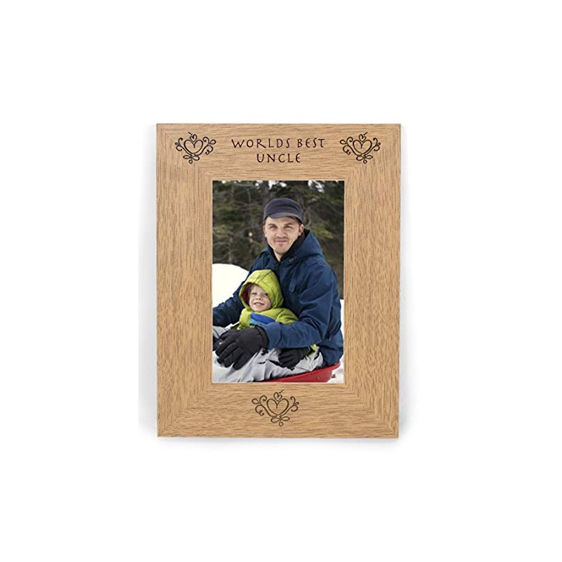 Worlds World's Best UNCLE 6x4 Photoframe Keepsake Picture Photo Frame