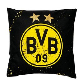 Borussia Dortmund, BVB Pillow Stars Black/Yellow 40 x 40 cm Pack of 1