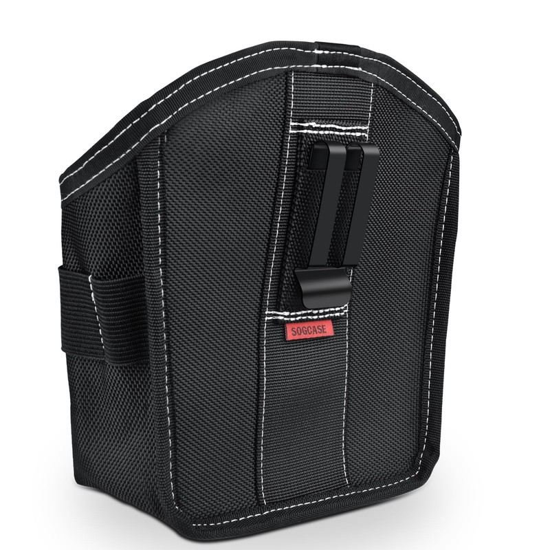 SOGCASE Tool Pouch Nails Screws Bag with Belt Clip (XL,