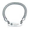 Pre-Engraved Chevron Pattern "Pacemaker" Medical ID Bracelets for Women