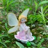 4Pcs/Set Fairy Statue Elf Sculpture Art Craft Outdoor Courtyard Garden