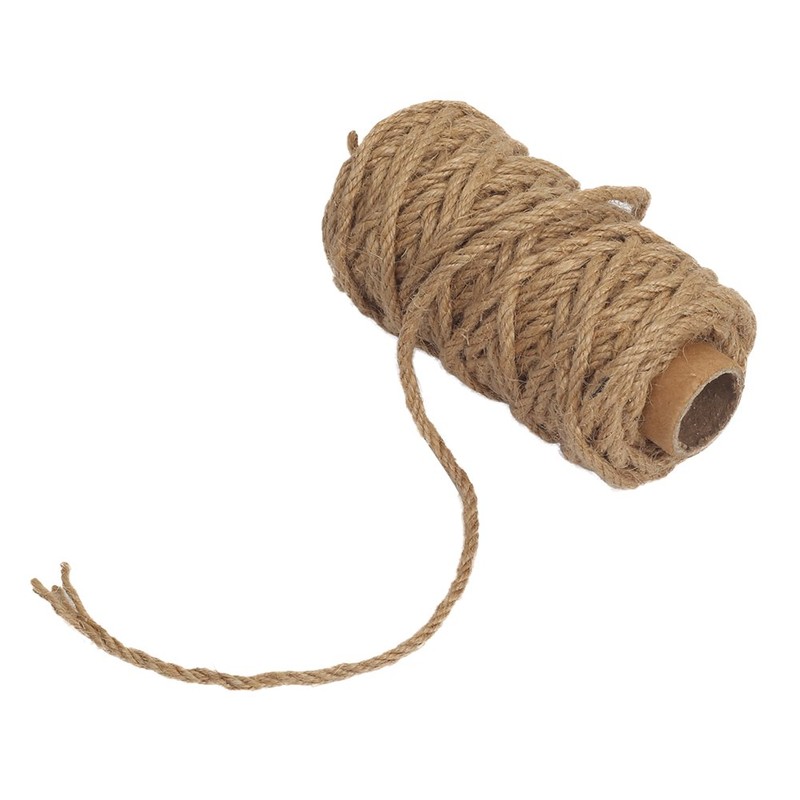 Tenn Well Strong Natural Jute Twine, 4mm Thick 66 Feet