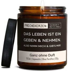 Lustige Duftkerze mit Spruch für Partner | Handgemacht aus Sojawachs | In Geschenkbox | Nachhaltiges Valentinsgeschenk | Ehe Mann, Freund, Frau, Freundin, Verlobte, Jahrestag |Ohne Duft