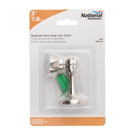 National Hardware N328-195 V244 Magnetic Rigid Door Stop in Satin Nickel