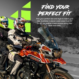 HWK HWK Waterproof Motorcycle Cargo Pants, Durable Motorcycle Riding Pants with CE Armor and Multiple Pockets, Machine Washable Hi-Vis Polyester Moto Gear for Men - Silver, Waist 36"-38", Inseam 30"