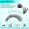 Lash Clusters Eyelashes Cluster Individual Wispy Lashes Thin Band for