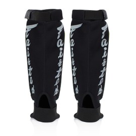Fairtex SP6 Muay Thai Shin Guards for Men, Women, Kids | Shin Guards Made with Neoprene Material & are Premium, Lightweight & Durable | Reinforced Paddings on The Shins (Blue/Large)