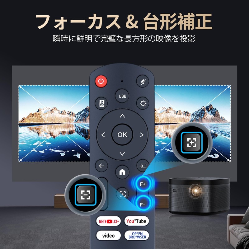 Projector Remote Control for Polocsh Projector P7 Compatible