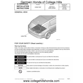 Honda 2023-2025 Genuine Honda Pilot Cargo Tray OEM! NEW! - 08U45-T90-100
