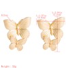 ONLYJUMP 3D Large Flower Earrings for Women Chic Petal Statement