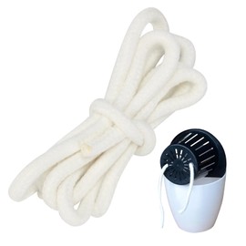 KVMORZE 50 Ft 1/4 ‘’ Plants Self Watering Wick Cord for Vacation Self-Watering Planter Pot DIY Automatic Watering Device System, Capillary Wick Rope for Potted Plant Sitter Drip Waterer (1/4 inch)