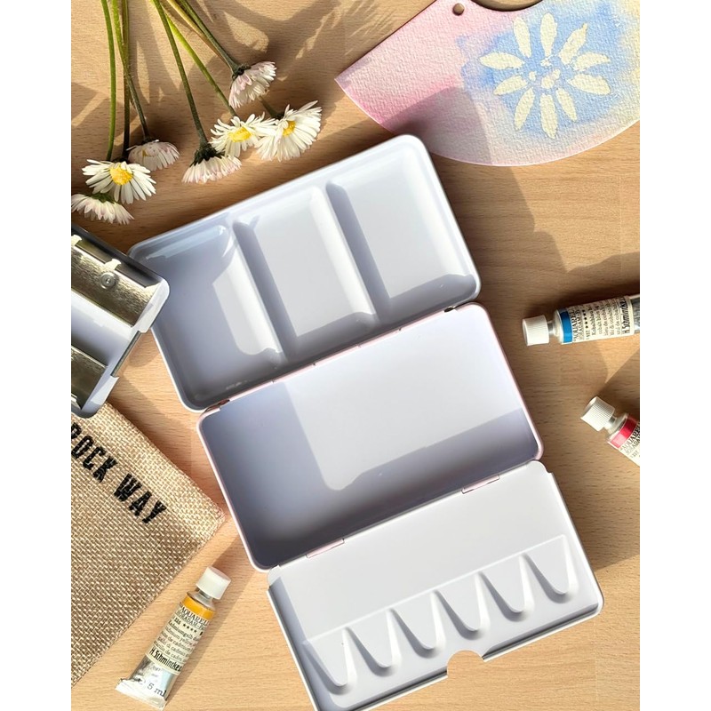 My Rock Way Pale Pink Love Empty Metal Watercolour Tin