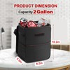 HealSmart Car Trash Can with Lid and Adjustable Straps,Waterproof Automotive