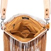 American Darling Messenger Bag ADBGS192ACGO Metalic Paint Embelished Cow Hide,