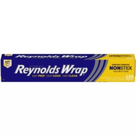 Reynolds Wrap Non Stick Aluminum Foil 130 Sq Ft Easy Tear Cooking Wrap
