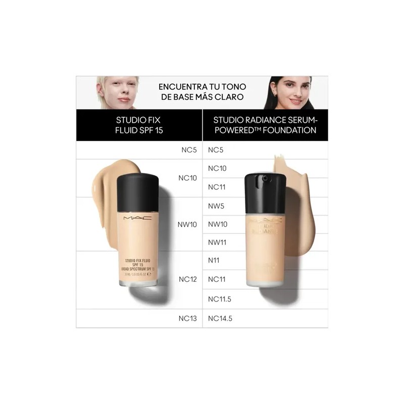 Base Sérum MAC Studio Radiance Serum-Powered | NC10 | Luminoso