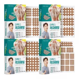 Atex 아텍스 격자테잎 TYPE A,B,C형 근육 테이프 격자 테이핑요법 [A형5개] Artex Grid Tape TYPE A, B, C Muscle Tape Grid Taping Therapy [5 pcs of Type A]