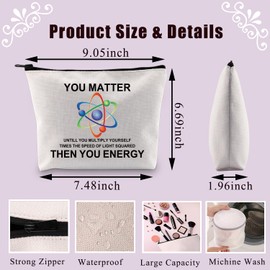 BDPWSS Science Makeup Bag Science Gifts You Matter Unless You Multiply Then You Energy Gift Physicist Physics Lover Gift (Then You Energy CA)