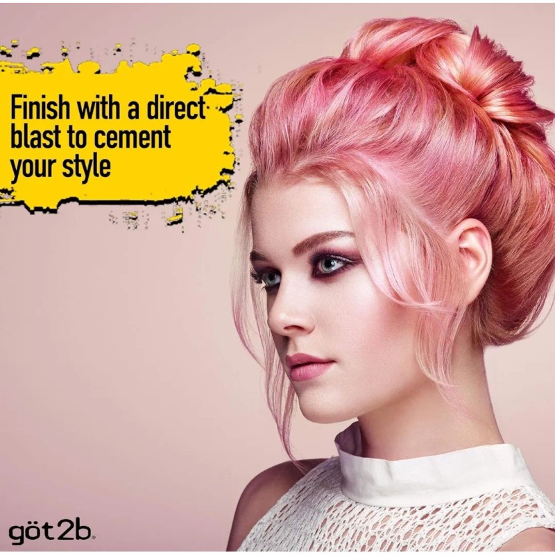 Got2b Laca Para El Cabello Pegado, 12 Onzas, Paquete De