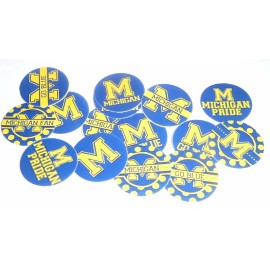 Unbranded Pre Cut One Inch Bottle Cap Images Michigan Go Blue  Free Ship - photo, 25 images