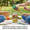 Salad Jar with Side Opening, Mason Jar Salad Leak Proof