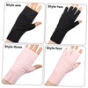 Healeved 16 Pairs Nail Gloves Fingerless Gloves Uv Protection Rays