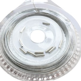 NewShot Fishing Line Steel Wire Leader Set - 10 m Stainless Steel Trace Lure Nylon Coated 1 x 7 Strands Leader Wire + 10 x Crimp Sleeves (22.7 kg Line)