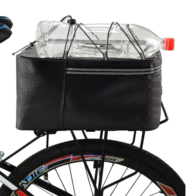 TTBDDM Bicycle Pannier Rack Bag, Bicycle Rear Bag with Reflective