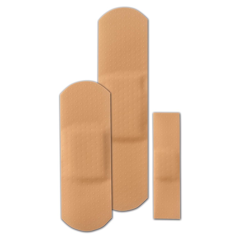 Thera|Care First Aid Plastic Bandages | Assorted Sizes, 110 Count