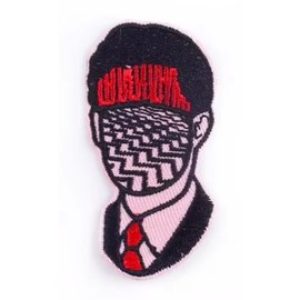 Twin Peaks Agent Dale Cooper Red Room Coffee David Lynch TV Show 2.6" Iron On Embroidered Patch for Clothing