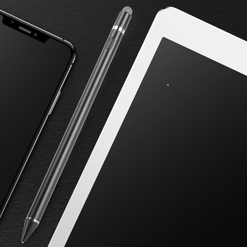 Stylus Pen Black for IOS/Android Universal 2-In-1 Active Capacitive Touch