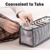 3 Counts Foldable Underwear Organizer, Drawer Organizer Divider Bins for