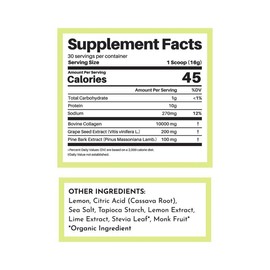 Just Ingredients Lemon Lime Collagen Peptides