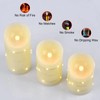 Flameless Flickering Candle, Pillar Candle,with Embedded String Lights,3 Pack LED