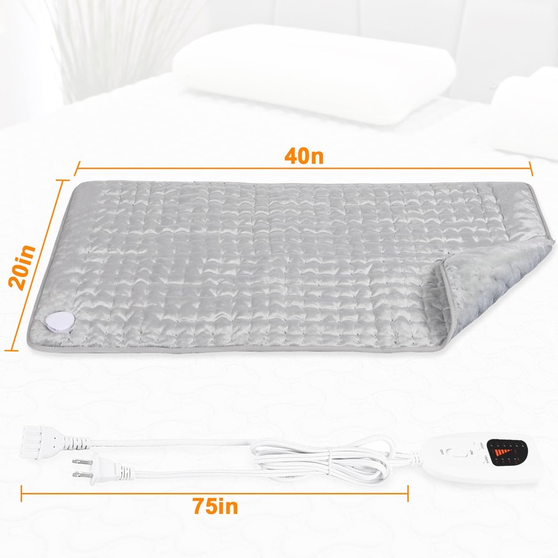 Deepsoon Heating Pad,Electric Heating Pads for Back,Neck,Abdomen,Moist Heating Pad for