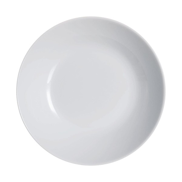Dajar Soup Toughened Glass Crockery Deep Dinner Plate Diwali Granite 20 cm LUMINARC, Grey