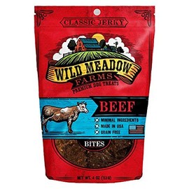 Wild Meadow Farms - Classic Beef Bites - USA Made Soft Jerky Dog Treats