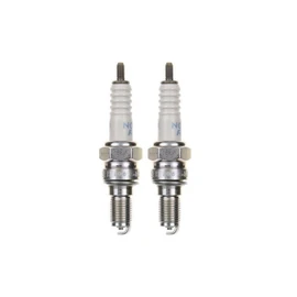 Spark Plug Set CR9EH-9 2 Pieces - Fits Honda CB 600/650 CBF CBR NX VFR, Daelim VJ VJF VL S3 Roadwin, Shielded 10mm, 19mm Long