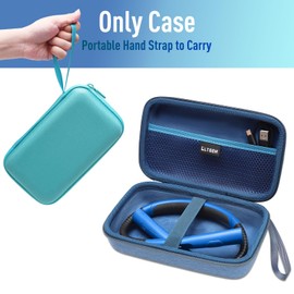 LTGEM Hard Case for Reading lamp Compatible with Glocusent/Gritin/EastPin/Vekkia/Enclize/NIVAVA/LUXJET Neck Reading Light,Book Light for Reading in Bed (Blue)